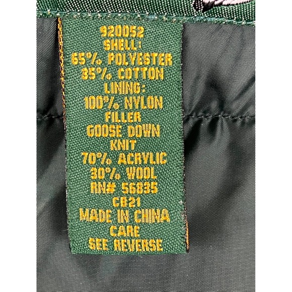 Cabelas Outdoor Gear Premier Northern Goose Down Puffer Vest Men's 3XL Green - Picture 5 of 10